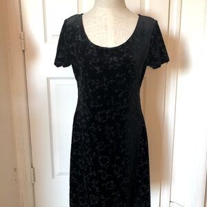 CDC Black Velvet Sheath Dress